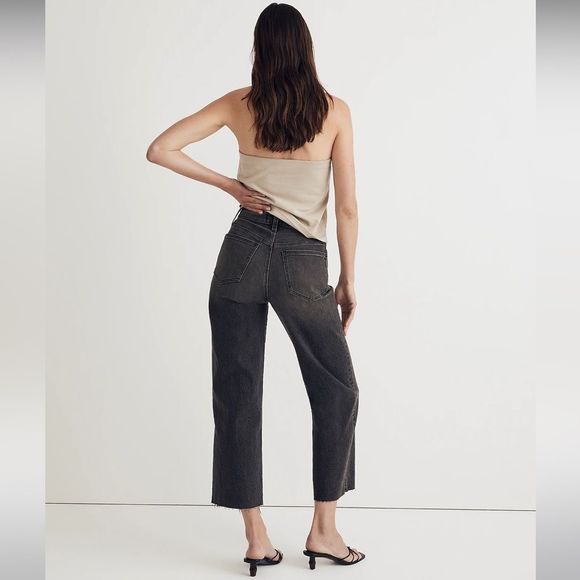 COPY - Madewell NWT The Tall Perfect Vintage Wide-Leg Crop Jean High Rise Size … - Picture 4 of 14